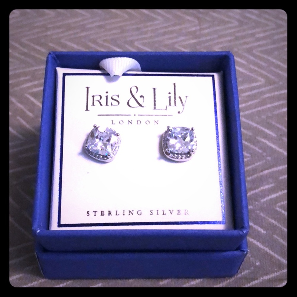 Iris and Lily sterling silver earrings. Never used